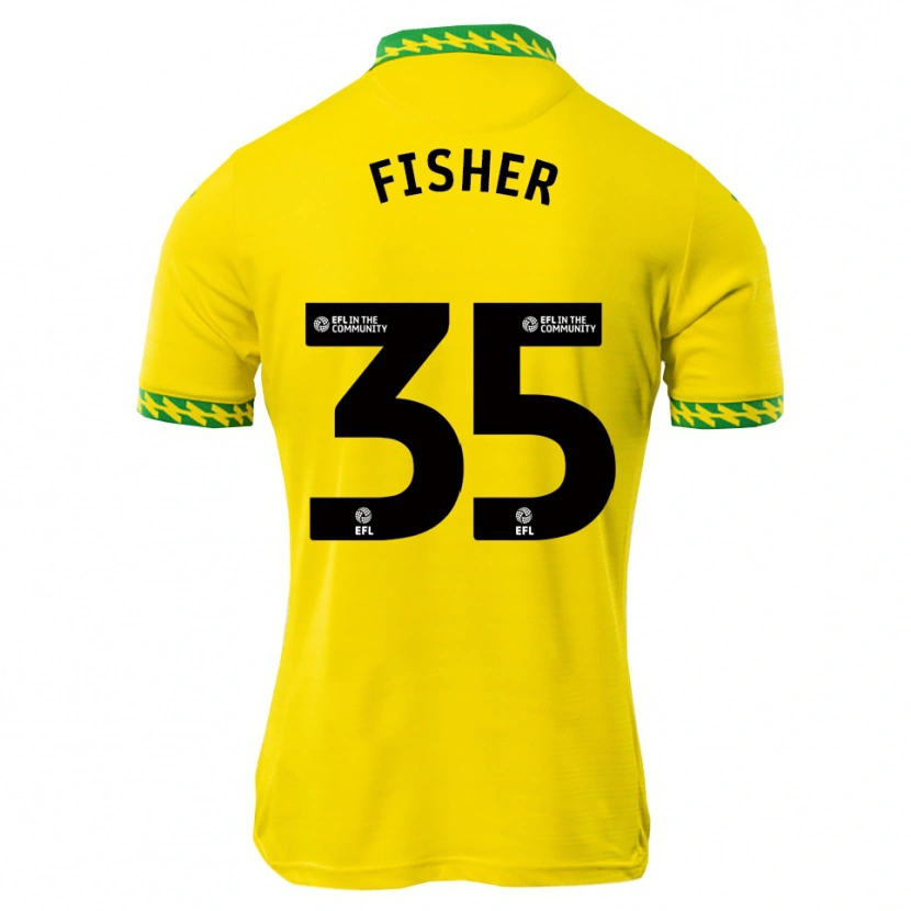 Danxen Heren Kellen Fisher #35 Wit Groen Thuisshirt Thuistenue 2025/26 T-Shirt België