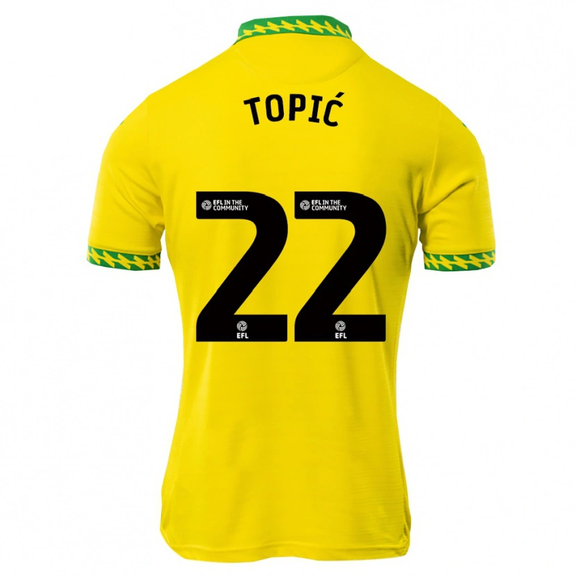 Danxen Heren Mirko Topić #22 Wit Groen Thuisshirt Thuistenue 2025/26 T-Shirt België