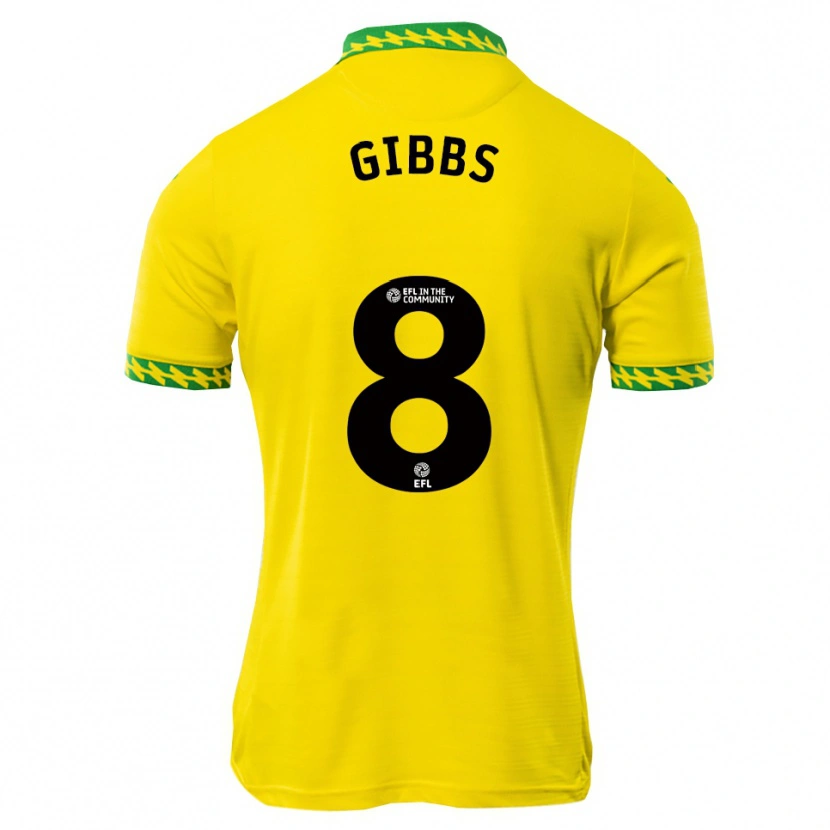 Danxen Heren Liam Gibbs #8 Wit Groen Thuisshirt Thuistenue 2025/26 T-Shirt België