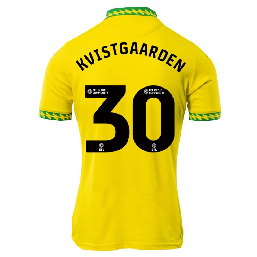 Danxen Heren Mathias Kvistgaarden #30 Wit Groen Thuisshirt Thuistenue 2025/26 T-Shirt België