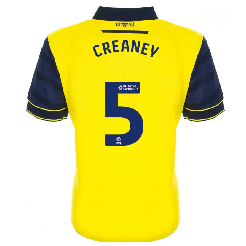 Danxen Heren Zoe Creaney #5 Geel Marine Thuisshirt Thuistenue 2025/26 T-Shirt België