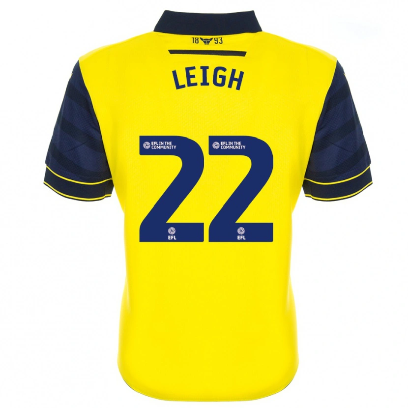 Danxen Heren Greg Leigh #22 Geel Marine Thuisshirt Thuistenue 2025/26 T-Shirt België