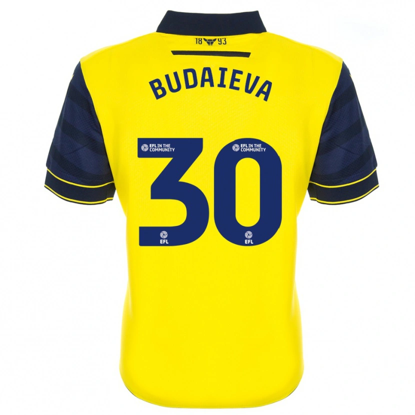 Danxen Heren Vitallia Budaieva #30 Geel Marine Thuisshirt Thuistenue 2025/26 T-Shirt België