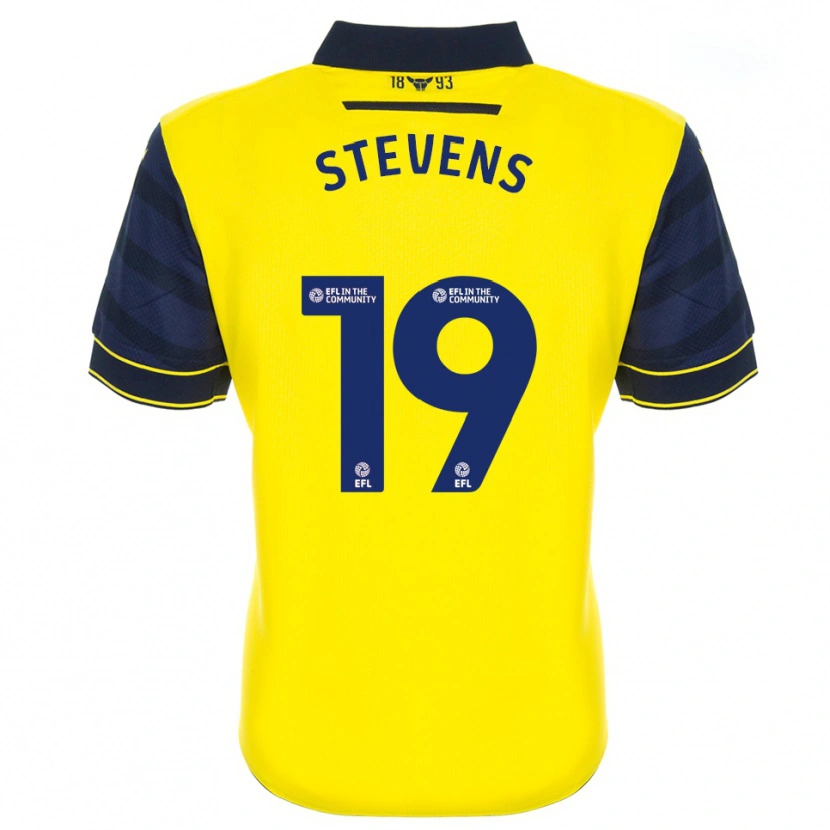Danxen Heren Lily Stevens #19 Geel Marine Thuisshirt Thuistenue 2025/26 T-Shirt België