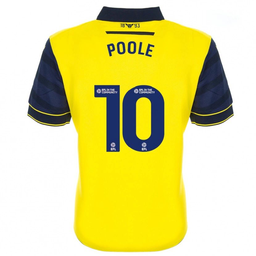 Danxen Heren Pheobie Poole #10 Geel Marine Thuisshirt Thuistenue 2025/26 T-Shirt België