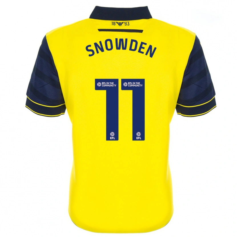 Danxen Heren Leo Snowden #11 Geel Marine Thuisshirt Thuistenue 2025/26 T-Shirt België