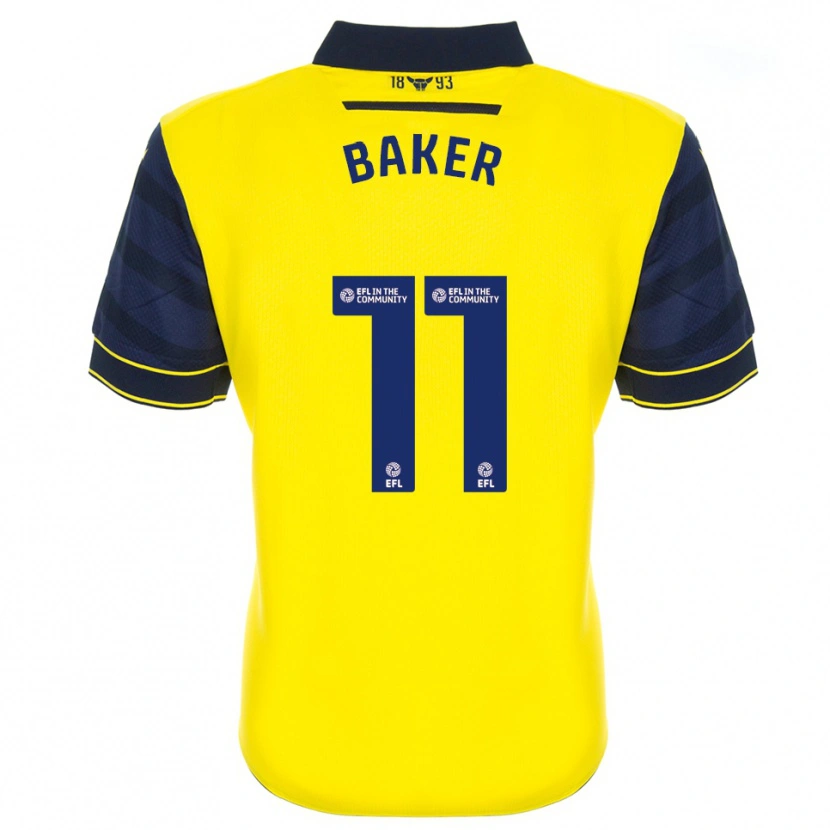 Danxen Heren Sophie Baker #11 Geel Marine Thuisshirt Thuistenue 2025/26 T-Shirt België