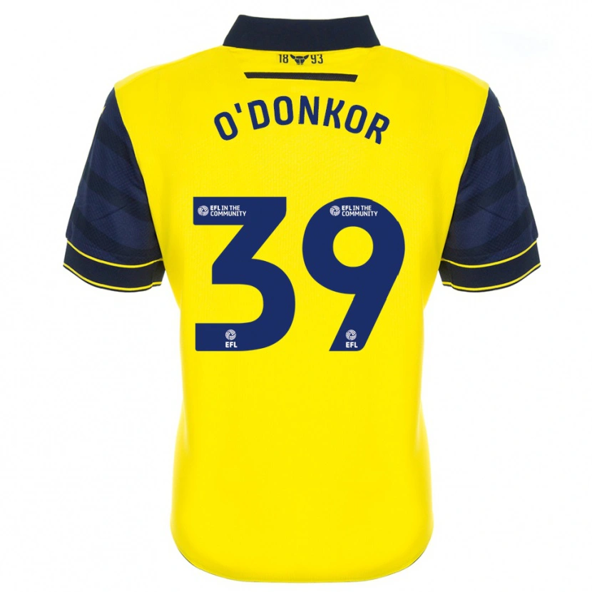 Danxen Heren Gatlin O'donkor #39 Geel Marine Thuisshirt Thuistenue 2025/26 T-Shirt België