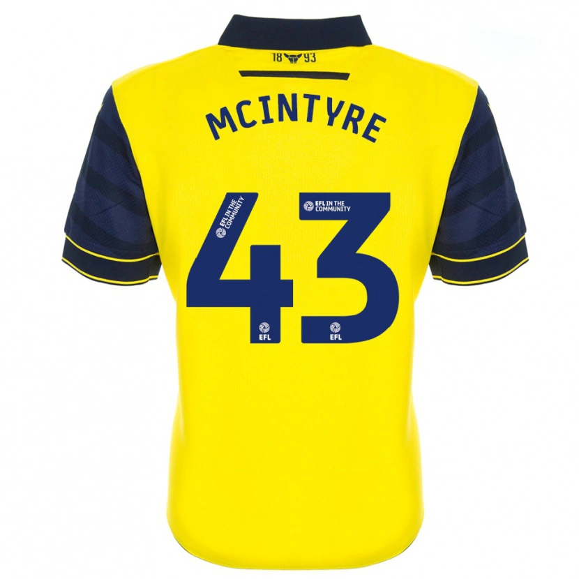 Danxen Heren Richard Mcintyre #43 Geel Marine Thuisshirt Thuistenue 2025/26 T-Shirt België