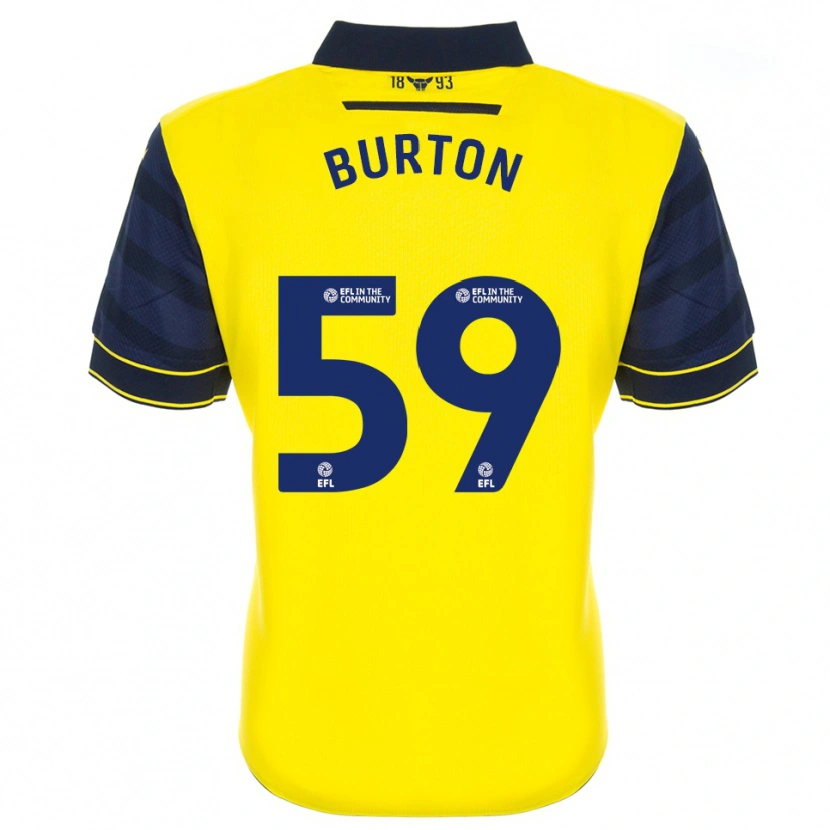 Danxen Heren Kasway Burton #59 Geel Marine Thuisshirt Thuistenue 2025/26 T-Shirt België