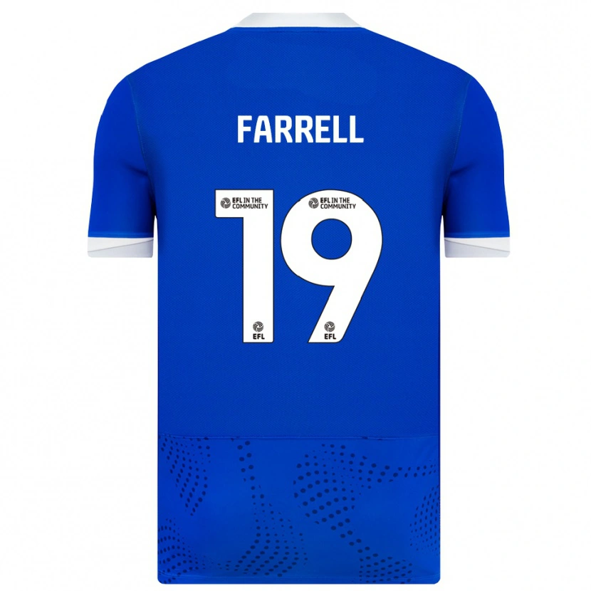 Danxen Heren Jacob Farrell #19 Blauw Wit Thuisshirt Thuistenue 2025/26 T-Shirt België