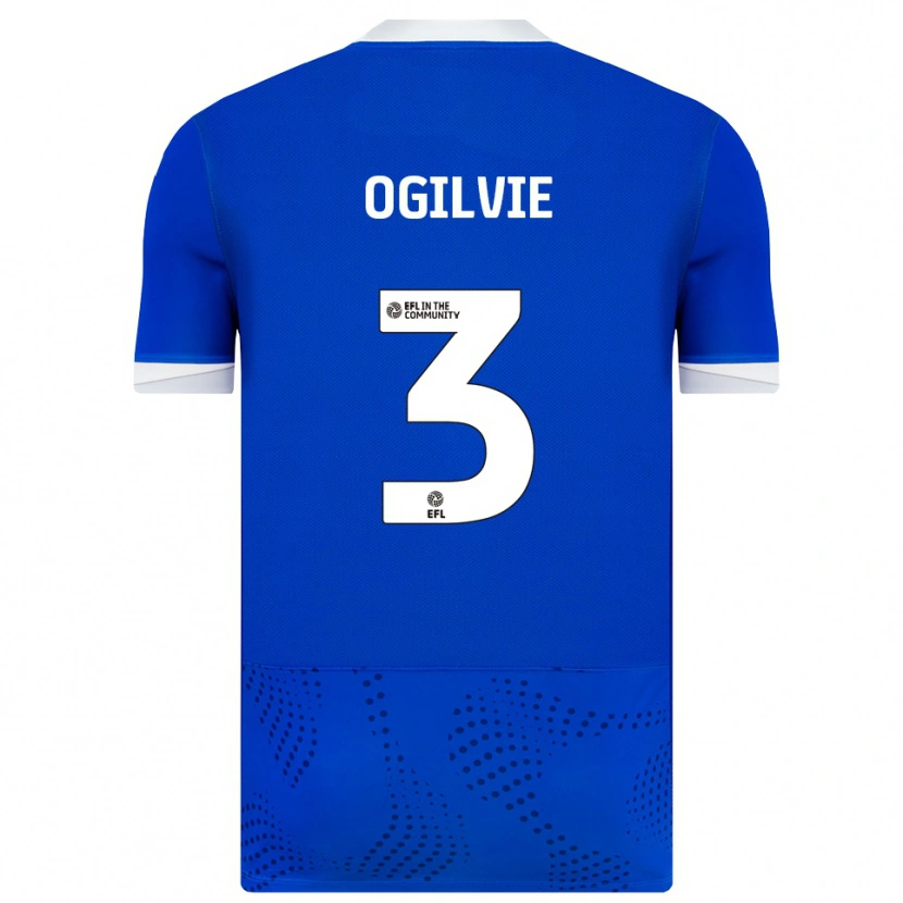 Danxen Heren Connor Ogilvie #3 Blauw Wit Thuisshirt Thuistenue 2025/26 T-Shirt België
