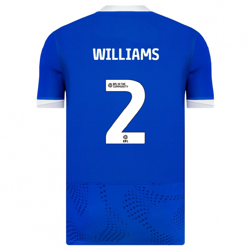 Danxen Heren Jordan Williams #2 Blauw Wit Thuisshirt Thuistenue 2025/26 T-Shirt België