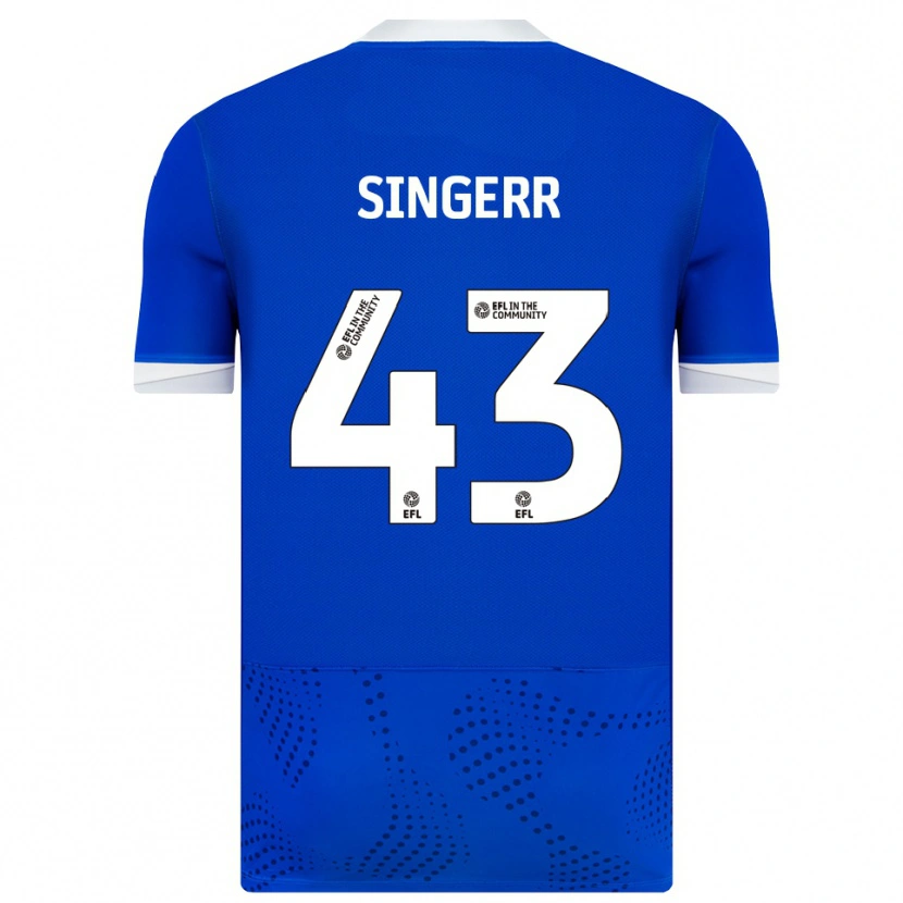 Danxen Heren Olutayo Singerr #43 Blauw Wit Thuisshirt Thuistenue 2025/26 T-Shirt België