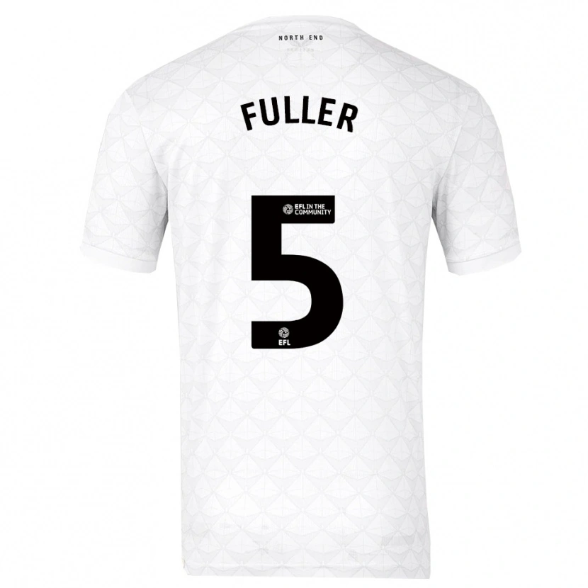 Danxen Heren Olivia Fuller #5 Wit Rood Thuisshirt Thuistenue 2025/26 T-Shirt België