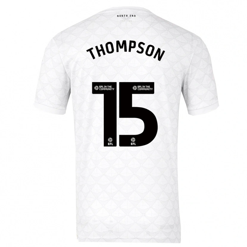 Danxen Heren Jordan Thompson #15 Wit Rood Thuisshirt Thuistenue 2025/26 T-Shirt België