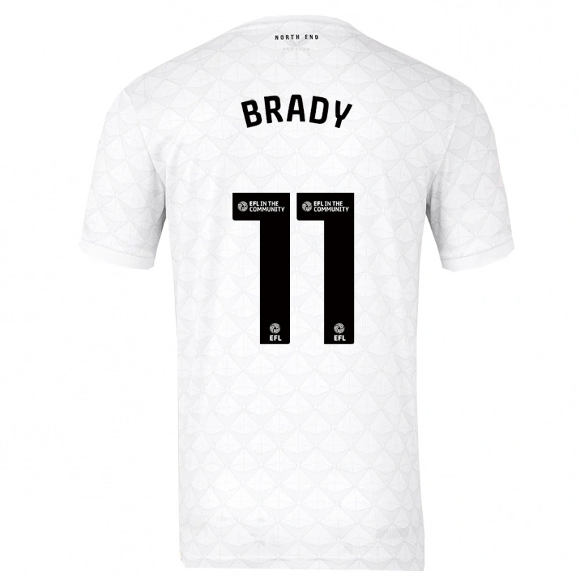 Danxen Heren Robbie Brady #11 Wit Rood Thuisshirt Thuistenue 2025/26 T-Shirt België