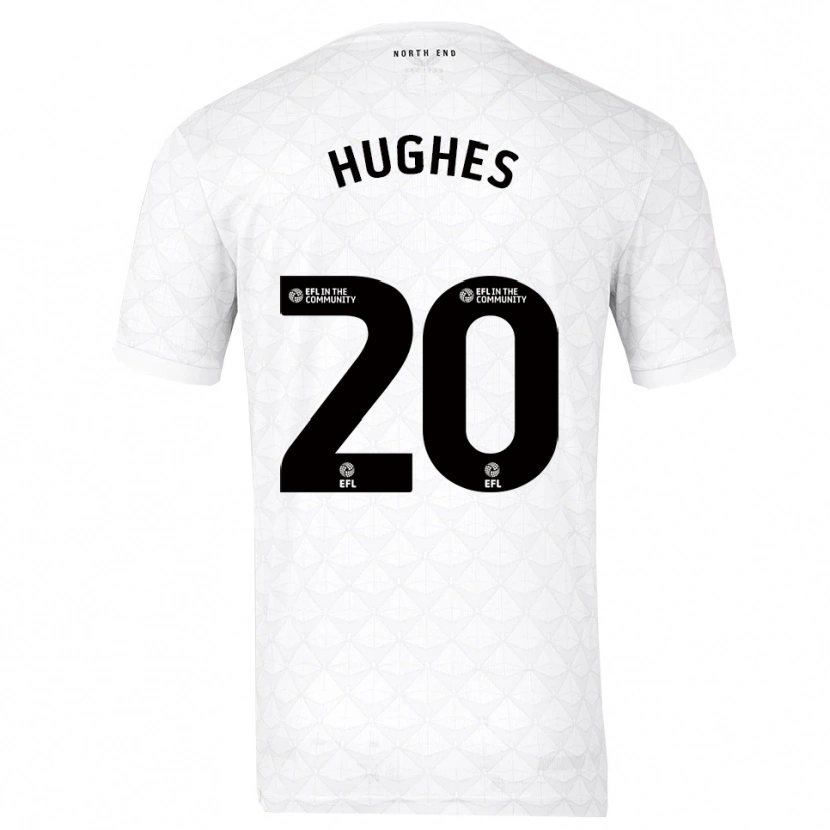 Danxen Heren Amy Hughes #20 Wit Rood Thuisshirt Thuistenue 2025/26 T-Shirt België