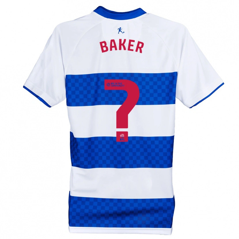 Danxen Heren Faye Baker #0 Blauw Wit Thuisshirt Thuistenue 2025/26 T-Shirt België