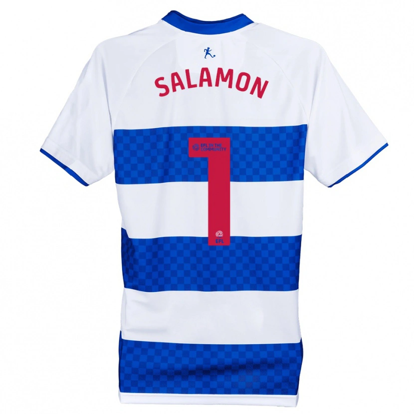 Danxen Heren Matteo Salamon #1 Blauw Wit Thuisshirt Thuistenue 2025/26 T-Shirt België
