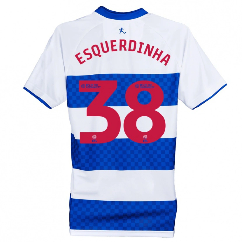 Danxen Heren Esquerdinha #38 Blauw Wit Thuisshirt Thuistenue 2025/26 T-Shirt België