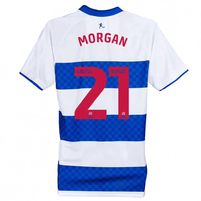 Danxen Heren Kieran Morgan #21 Blauw Wit Thuisshirt Thuistenue 2025/26 T-Shirt België
