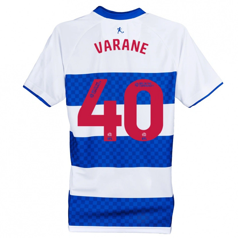 Danxen Heren Jonathan Varane #40 Blauw Wit Thuisshirt Thuistenue 2025/26 T-Shirt België