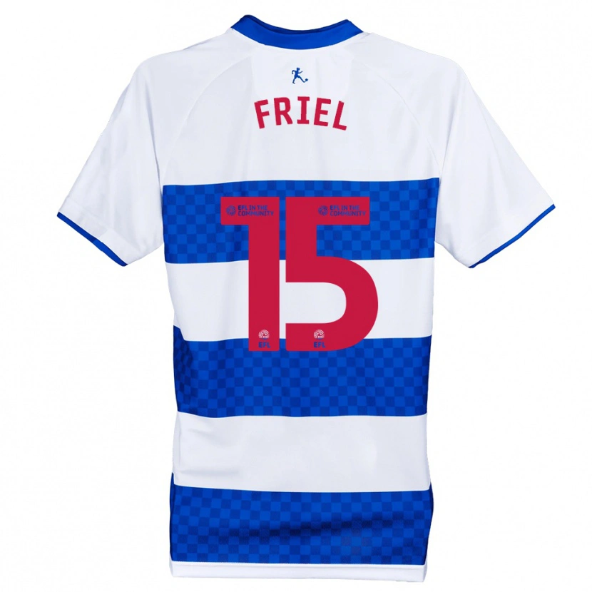 Danxen Heren Rocco Friel #15 Blauw Wit Thuisshirt Thuistenue 2025/26 T-Shirt België