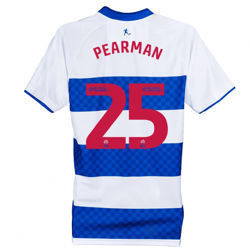 Danxen Heren Jaylan Pearman #25 Blauw Wit Thuisshirt Thuistenue 2025/26 T-Shirt België