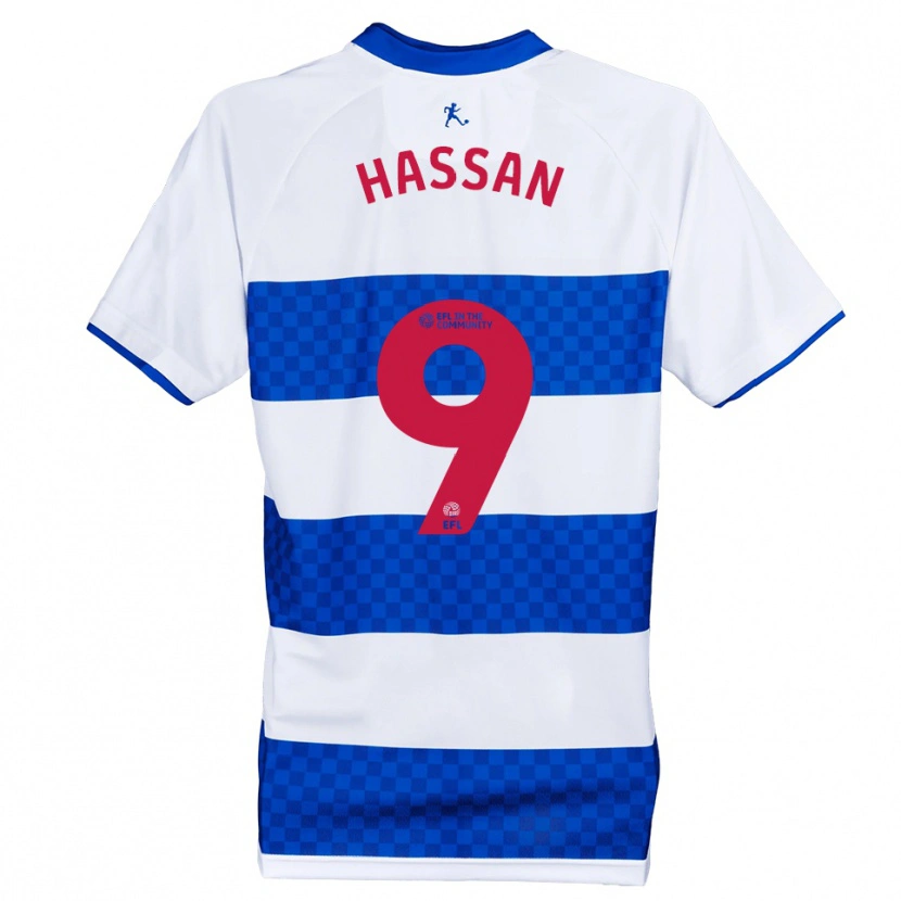 Danxen Heren Ridwan Hassan #9 Blauw Wit Thuisshirt Thuistenue 2025/26 T-Shirt België