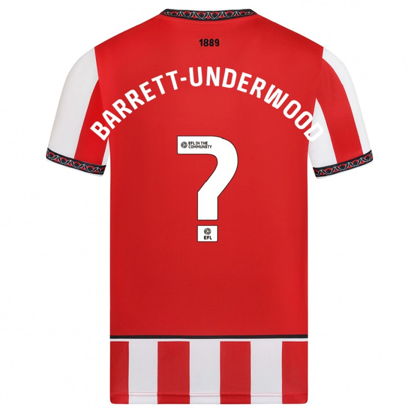 Danxen Heren Keehan Barret-Underwood #0 Rood Wit Thuisshirt Thuistenue 2025/26 T-Shirt België