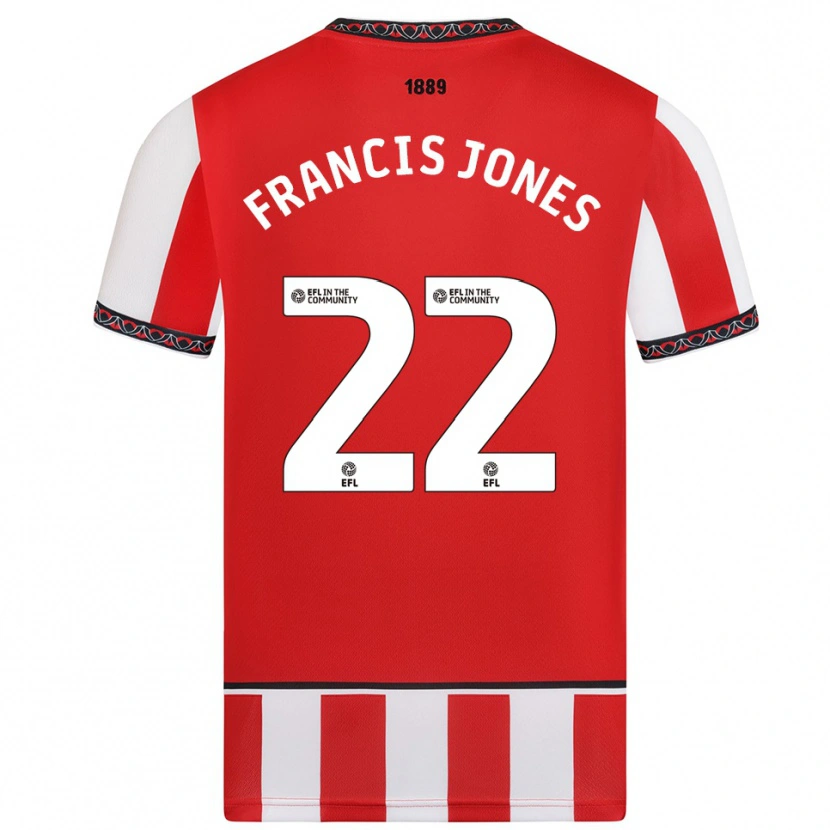 Danxen Heren Maria Francis-Jones #22 Rood Wit Thuisshirt Thuistenue 2025/26 T-Shirt België