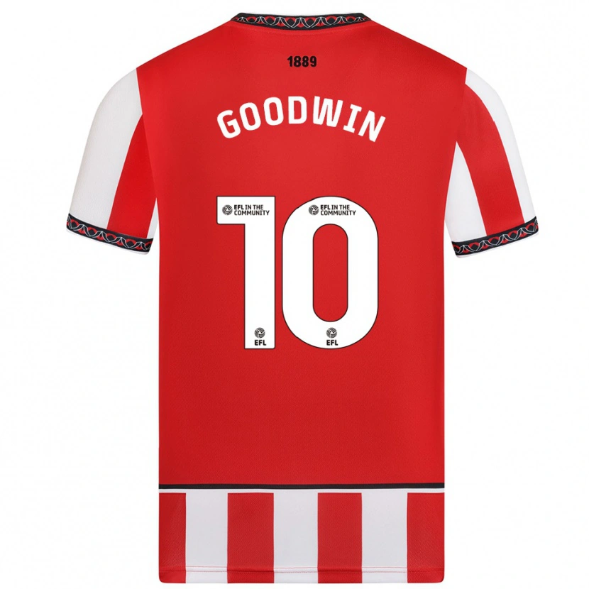 Danxen Heren Isobel Goodwin #10 Rood Wit Thuisshirt Thuistenue 2025/26 T-Shirt België