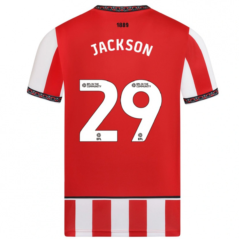 Danxen Heren Fallon Olivia Connolly-Jackson #29 Rood Wit Thuisshirt Thuistenue 2025/26 T-Shirt België