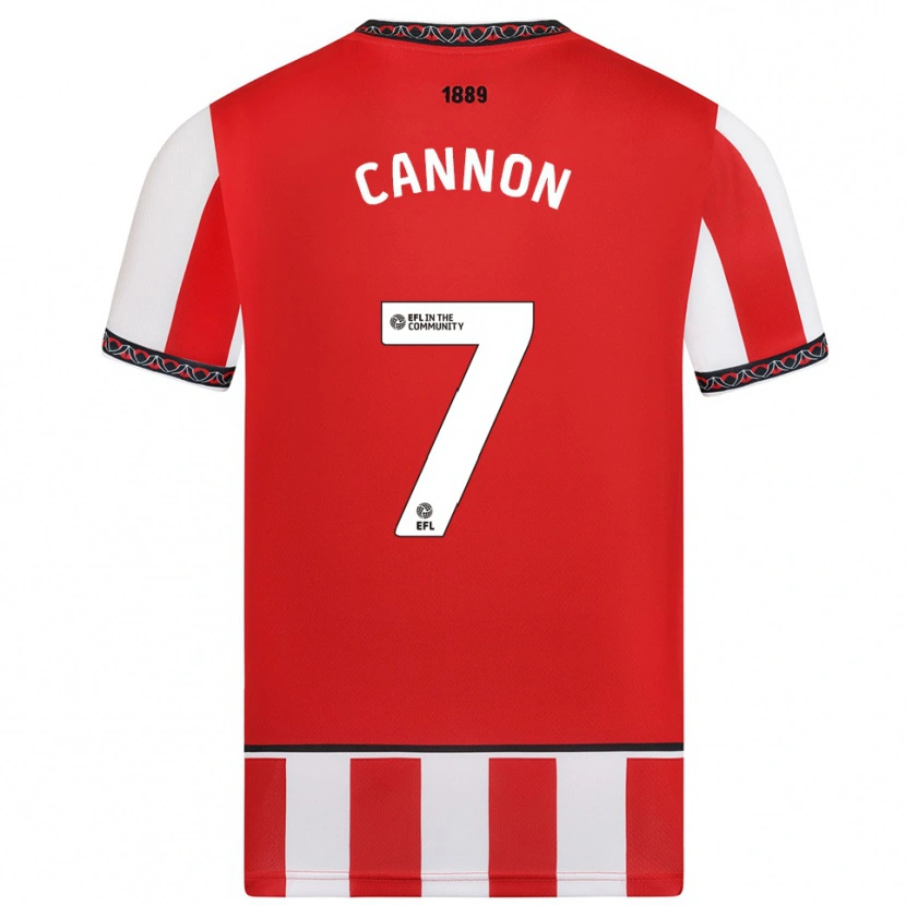 Danxen Heren Tom Cannon #7 Rood Wit Thuisshirt Thuistenue 2025/26 T-Shirt België