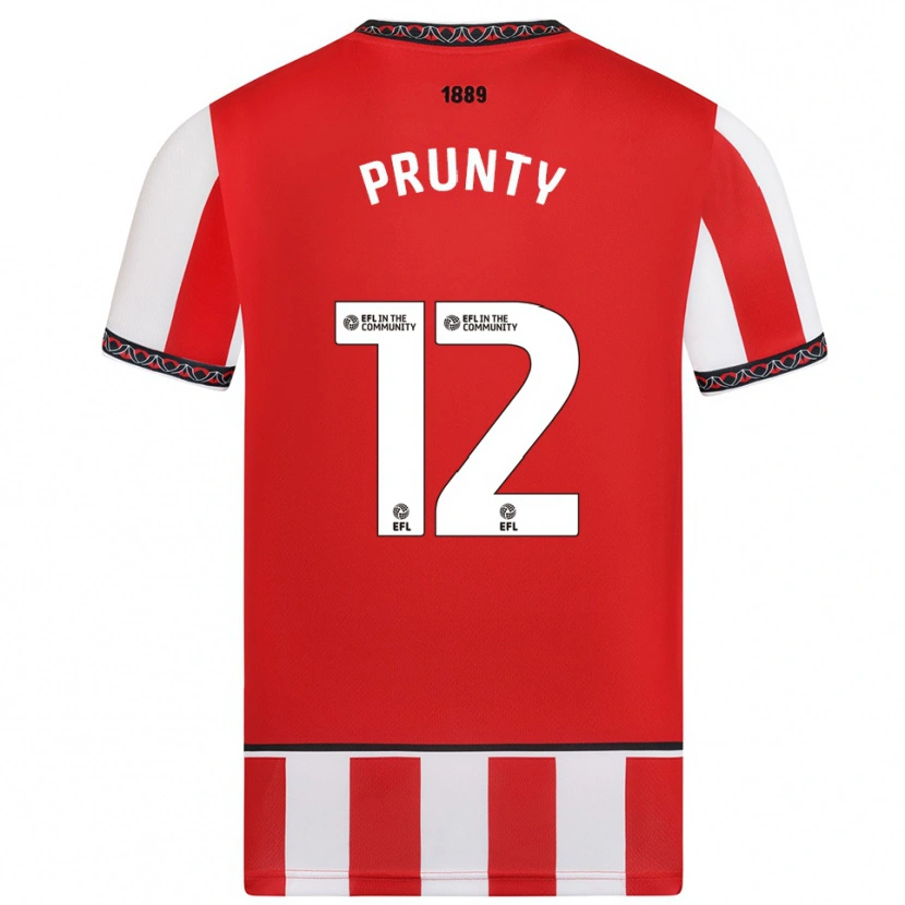 Danxen Heren Jayden Prunty #12 Rood Wit Thuisshirt Thuistenue 2025/26 T-Shirt België