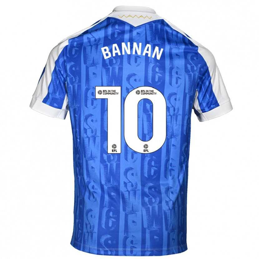 Danxen Heren Barry Bannan #10 Blauw Wit Thuisshirt Thuistenue 2025/26 T-Shirt België