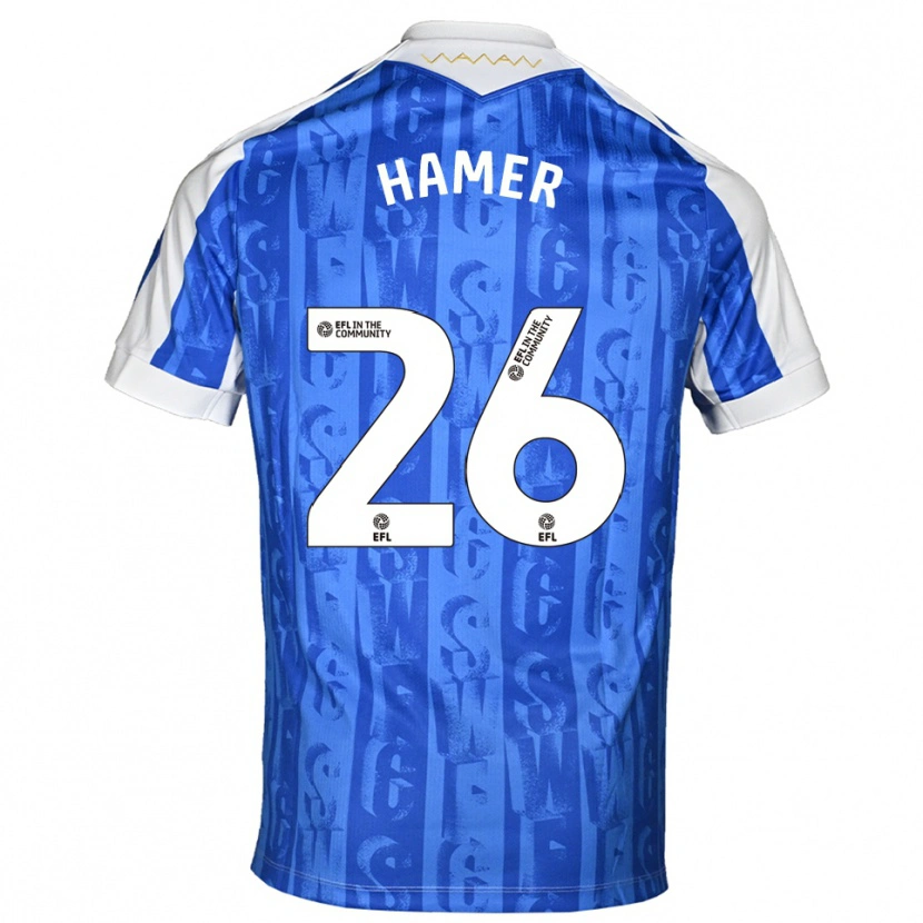 Danxen Heren Ben Hamer #26 Blauw Wit Thuisshirt Thuistenue 2025/26 T-Shirt België