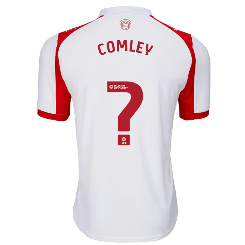 Danxen Heren Wyatt Comley #0 Wit Rood Thuisshirt Thuistenue 2025/26 T-Shirt België
