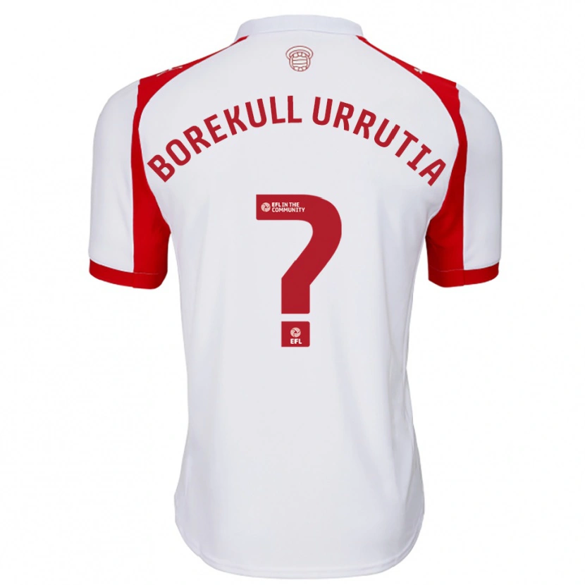 Danxen Heren Joaquin Borekull Urrutia #0 Wit Rood Thuisshirt Thuistenue 2025/26 T-Shirt België