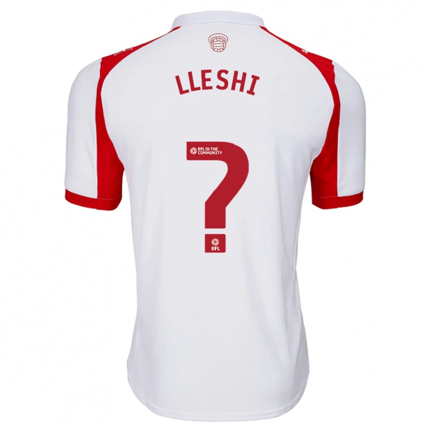 Danxen Heren Henri Lleshi #0 Wit Rood Thuisshirt Thuistenue 2025/26 T-Shirt België