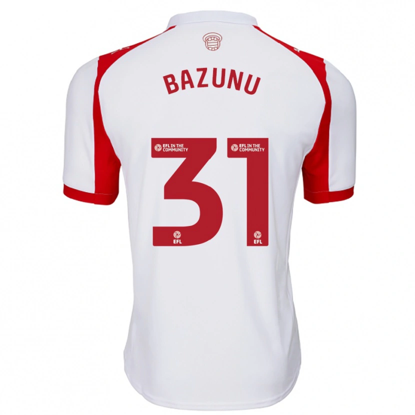 Danxen Heren Gavin Bazunu #31 Wit Rood Thuisshirt Thuistenue 2025/26 T-Shirt België