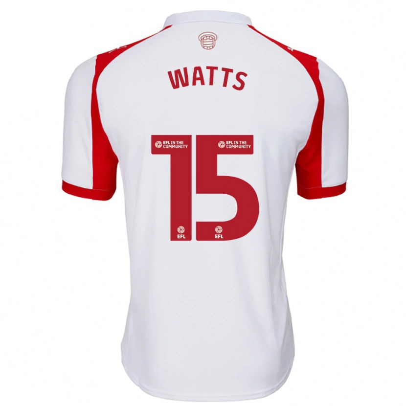 Danxen Heren Harry Watts #15 Wit Rood Thuisshirt Thuistenue 2025/26 T-Shirt België