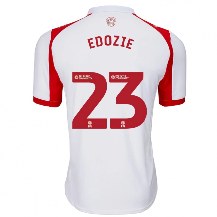 Danxen Heren Samuel Edozie #23 Wit Rood Thuisshirt Thuistenue 2025/26 T-Shirt België