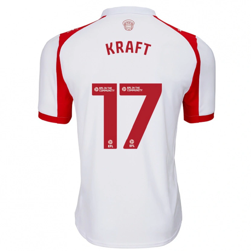 Danxen Heren Emily Kraft #17 Wit Rood Thuisshirt Thuistenue 2025/26 T-Shirt België