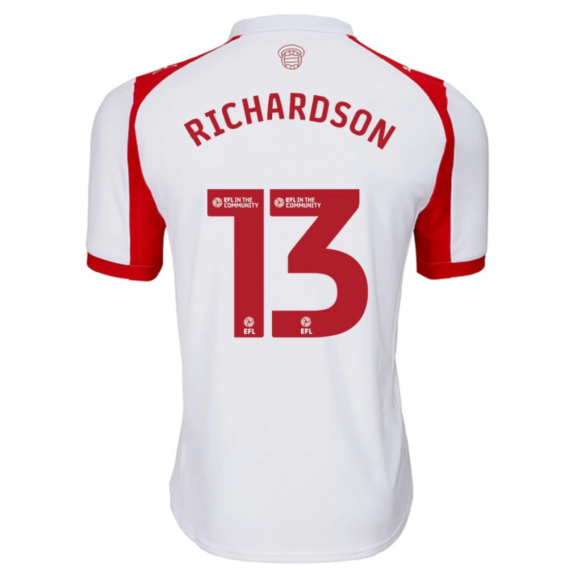 Danxen Heren Cale Richardson #13 Wit Rood Thuisshirt Thuistenue 2025/26 T-Shirt België