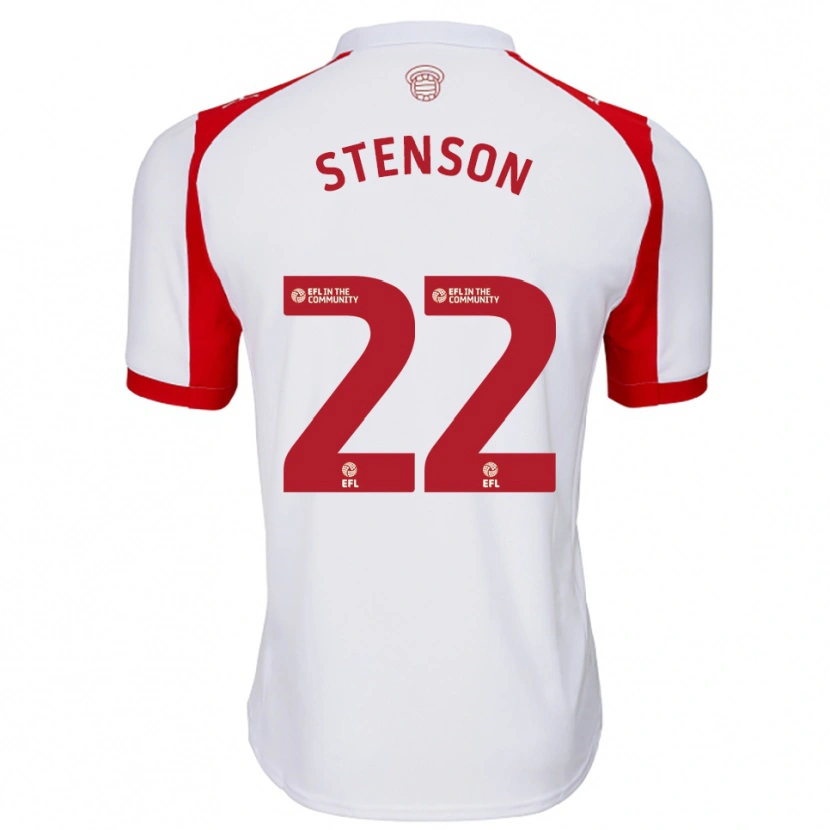 Danxen Heren Fran Stenson #22 Wit Rood Thuisshirt Thuistenue 2025/26 T-Shirt België