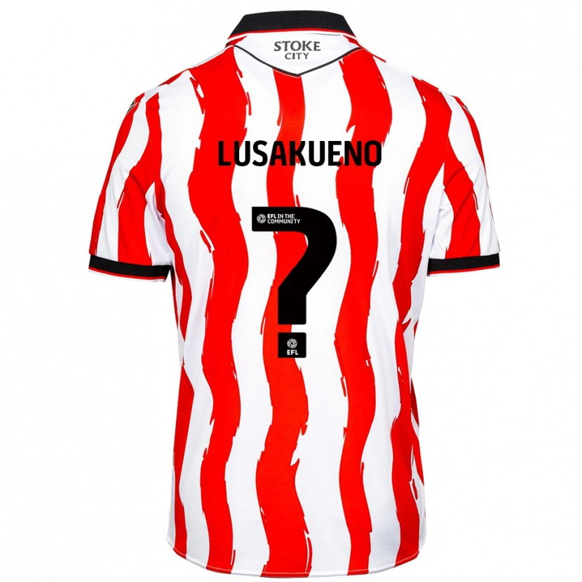 Danxen Heren Matty Lusakueno #0 Wit Rood Thuisshirt Thuistenue 2025/26 T-Shirt België