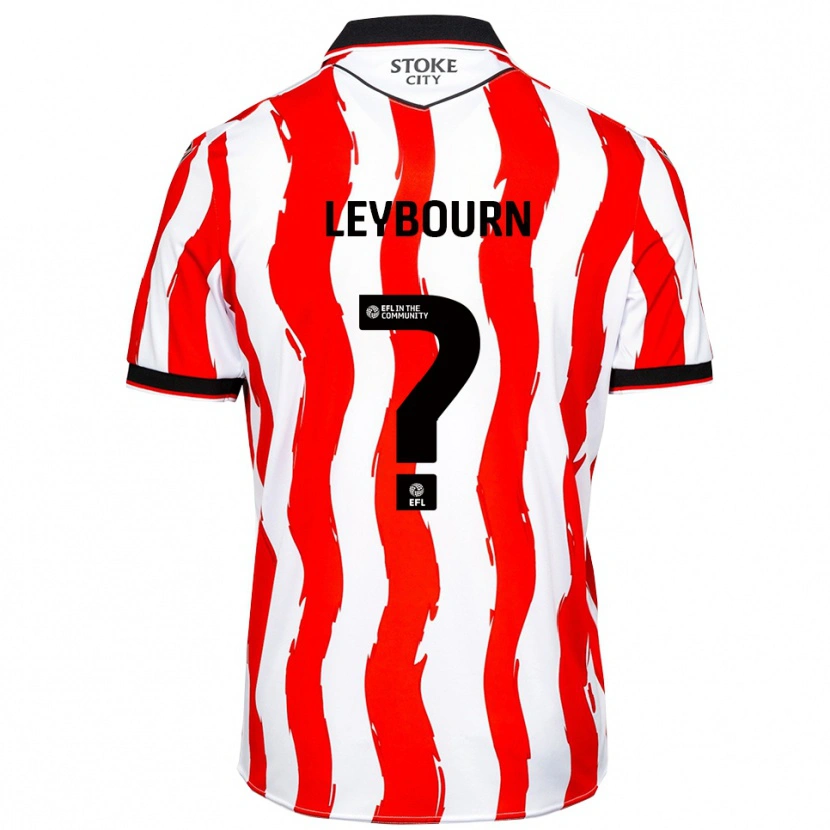 Danxen Heren Charlie Leybourn #0 Wit Rood Thuisshirt Thuistenue 2025/26 T-Shirt België