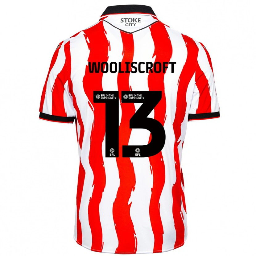 Danxen Heren Morgan Wooliscroft #13 Wit Rood Thuisshirt Thuistenue 2025/26 T-Shirt België